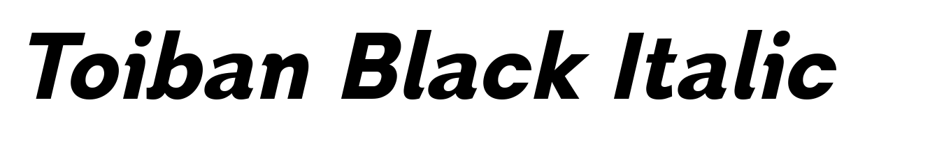 Toiban Black Italic